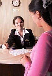 hotel receptionist