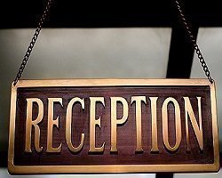 hotel reception desk information