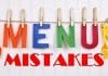 50 Mistakes Menu Design