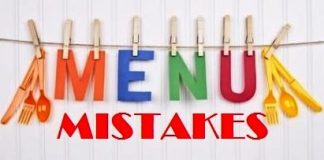 50 Mistakes Menu Design