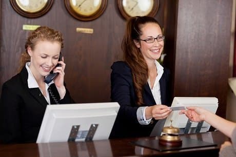 Hotel Conversation Dialogue Guest Front Desk Reception Reservation